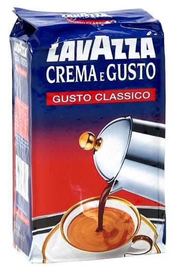 Кофе молотый LAVAZZA Crema e Gusto Classico  Уп 250 гр.  высший сорт