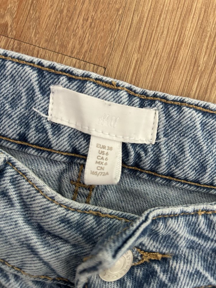 Damskie spodnie Straight High Jeans