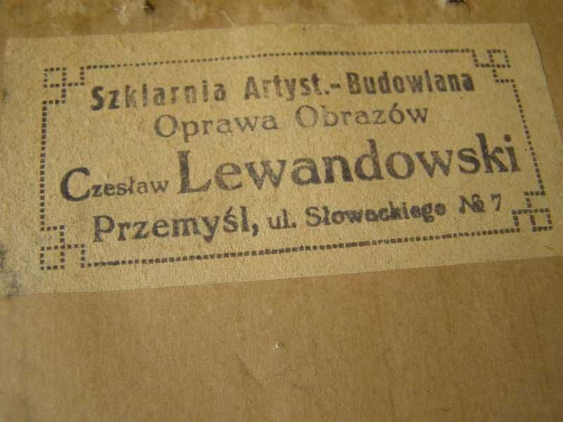 E. Głowacki - linoryt, J. Piłsudski , sygn.