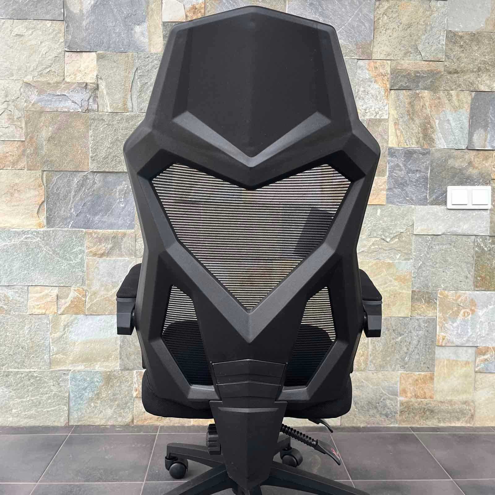 Офісне крісло ТКАНИНА Компютерне крісло ЧОРНЕ і БІЛЕ офисное кресло