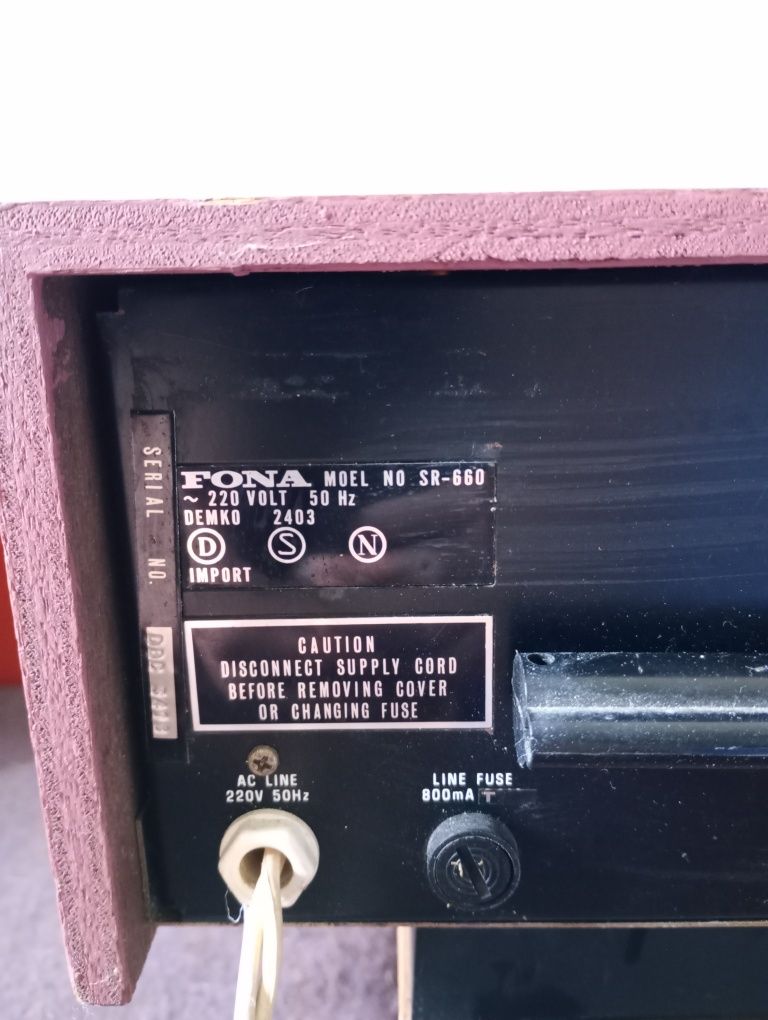 Fona SR-660 radio amplituner vintage