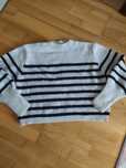 Sweter paski oversize M
