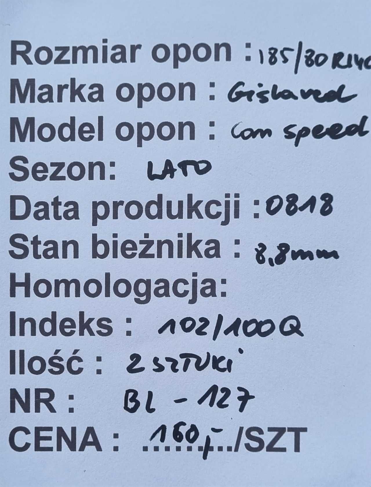 185/80R14C Gislaved CanSpeed Lato