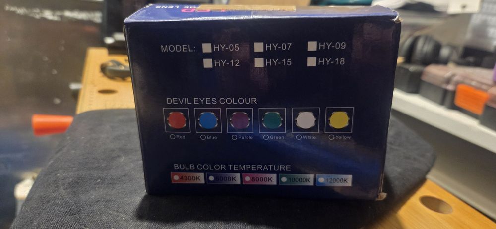 2 halogeny led u7 12-80V azul