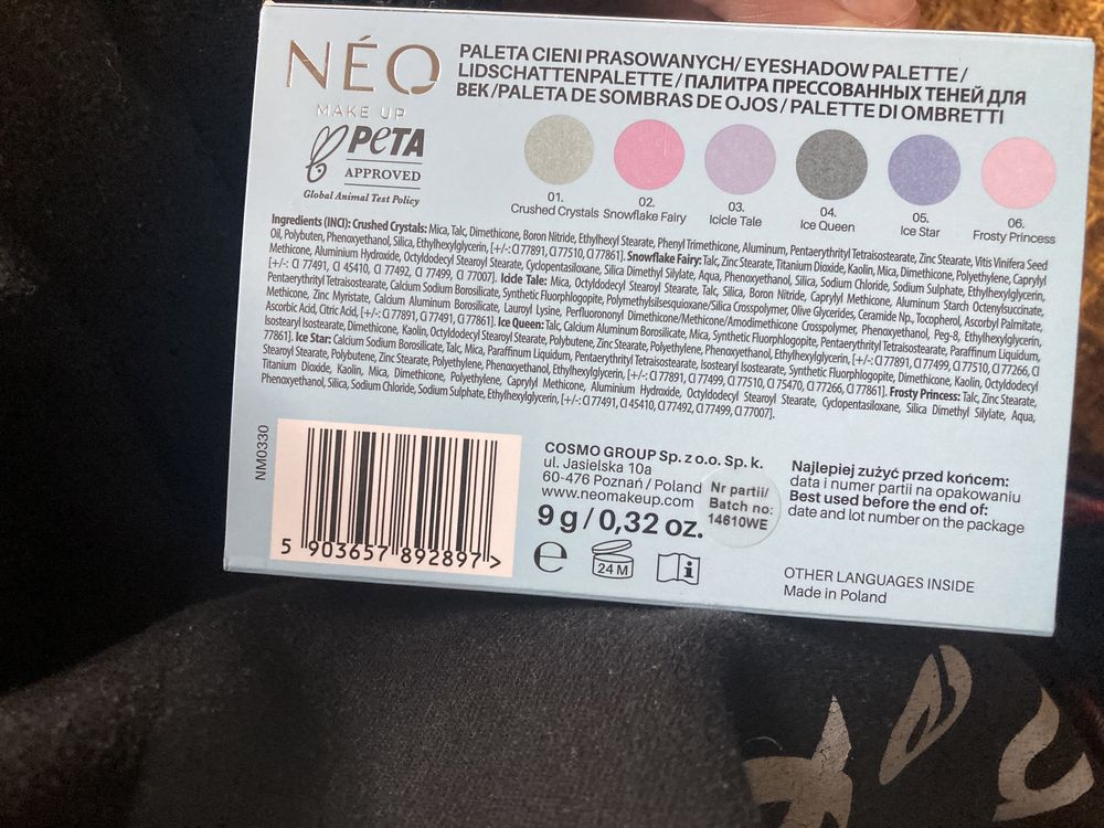 NEONAIL Paleta cieni prasowanych Frosted Fairy Tale Eyeshadow Palette