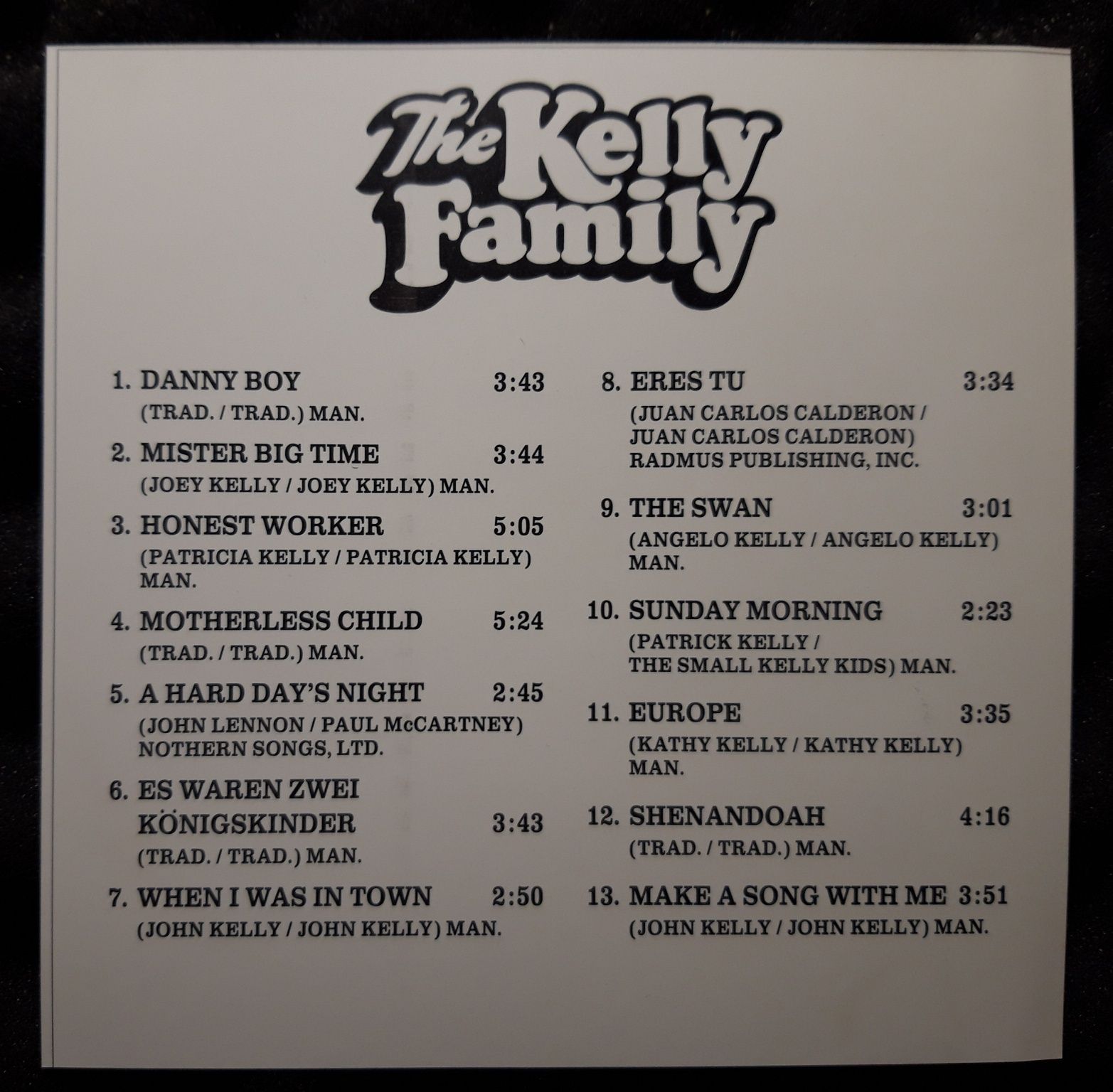 The Kelly Family ‎– Honest Workers (CD, 1991)