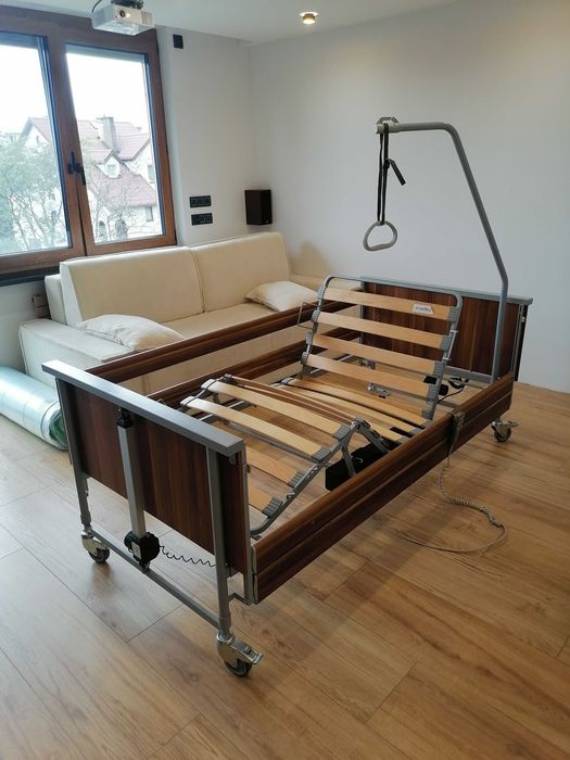 łóżko rehabilitacyjne medyczne elektryczne 4-funkcyjne dla seniora dom