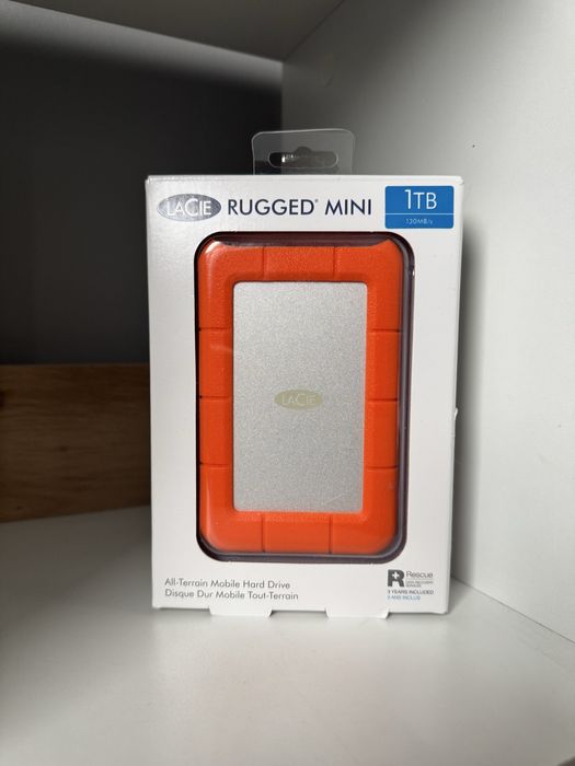 Przenośny dysk twardy LaCie 1TB Rugged USB-C nowy okazja