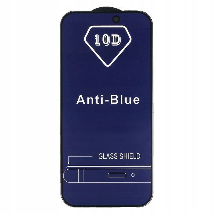 Szkło Hartowane Anti-Blue Light Do Iphone 15 / 15 Pro Z Czarną Ramką