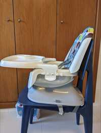 Cadeira comer bebé várias inclinações e com ou sem tabuleiro