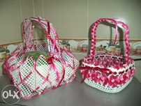 Conjunto de cestos bordou