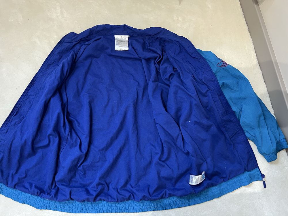 Kurtka Adidas true vintage retro lata 90. Ortalionowa dresowa