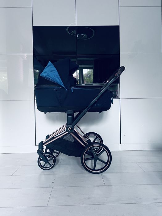 Cybex priam 4.0 rose gold komplet z 2 stan idealny