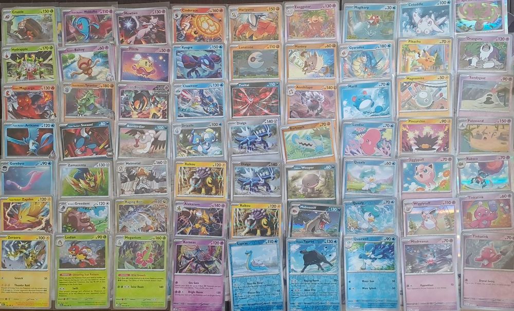 Karty Pokemon TCG. 422 karty reverse i holo. Bez powtórek