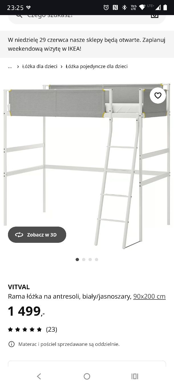 Łóżko piętrowe z biurkiem