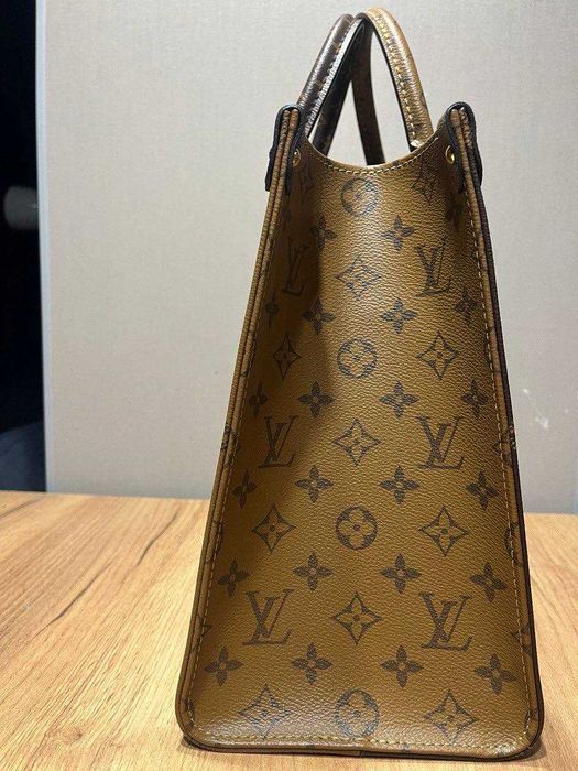 Оригинальная сумочка Луи Витон Louis Vuitton On The Go б/у с чипом