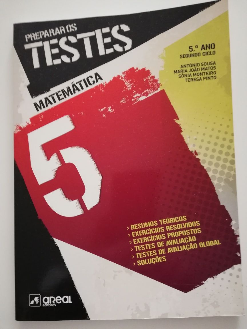 Livro de testes de matemática 5 ano