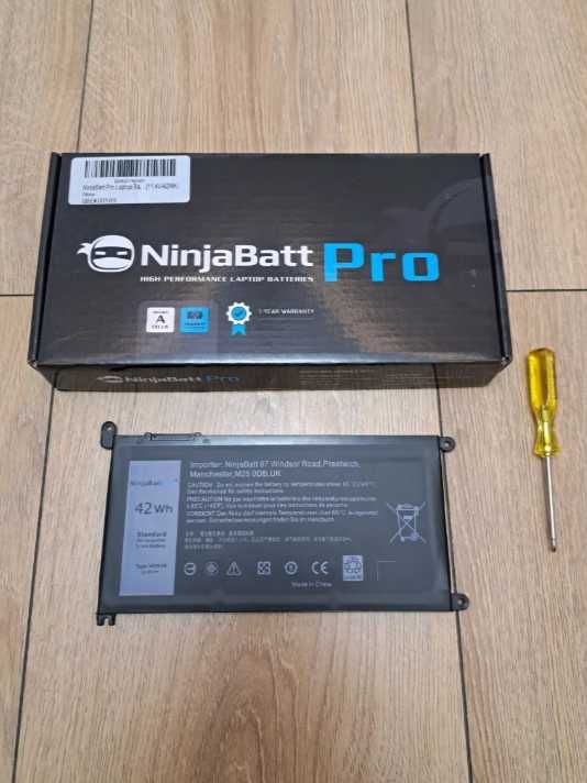 NinjaBatt Pro Bateria do Dell WDX0R P69G Inspiron 17