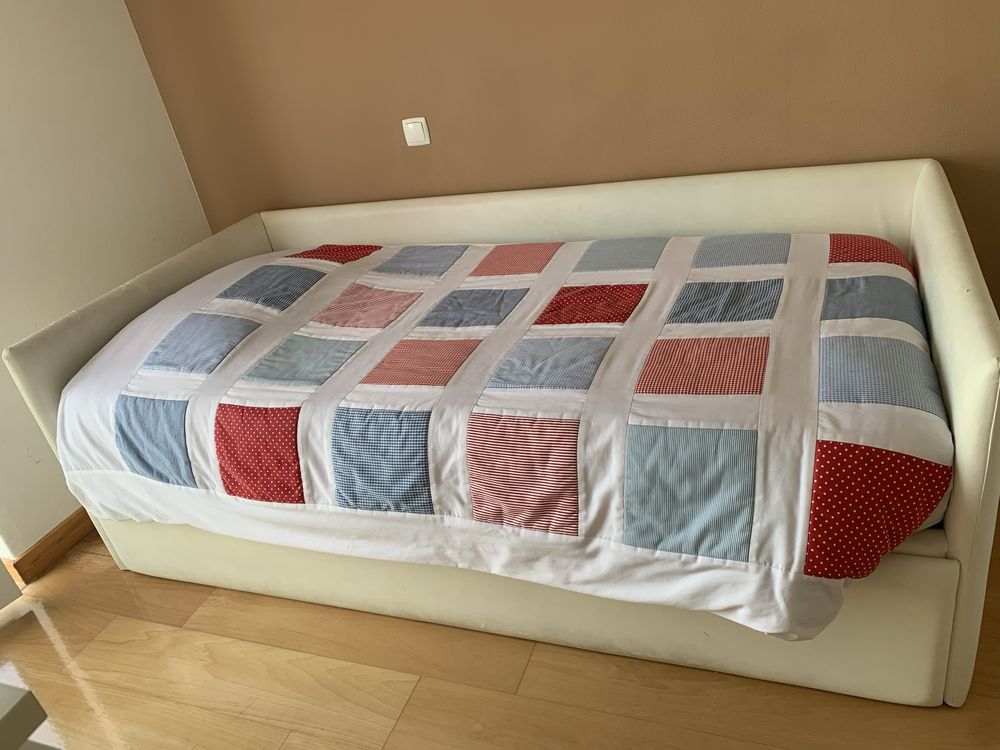 Colcha reversivel para cama individual