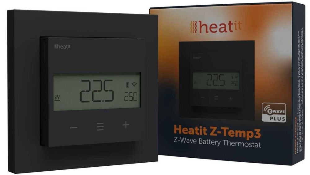 Heatit Z-Temp3 bezprzewodowy termostat - czarny*nowy *Oryginal*