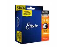 Struny 3 Pack Do Gitary Elektrycznej Elixir 16542 Light Set 3 x 10-46