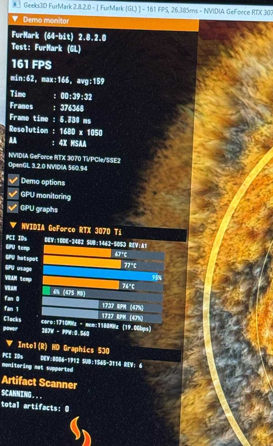Karta graficzna MSI GeForce RTX 3070 Ti VENTUS 3X OC 8GB GDDR6X FV23%