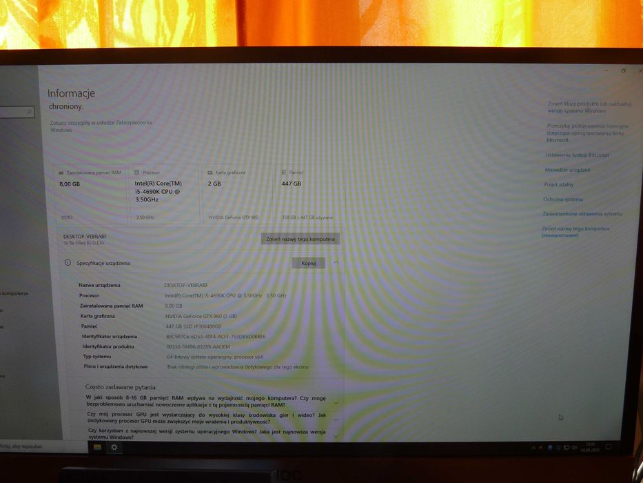 płyta główna Asrock Z97 Pro 4, Intel I5 4690K, Kingston HyperX 8GB
