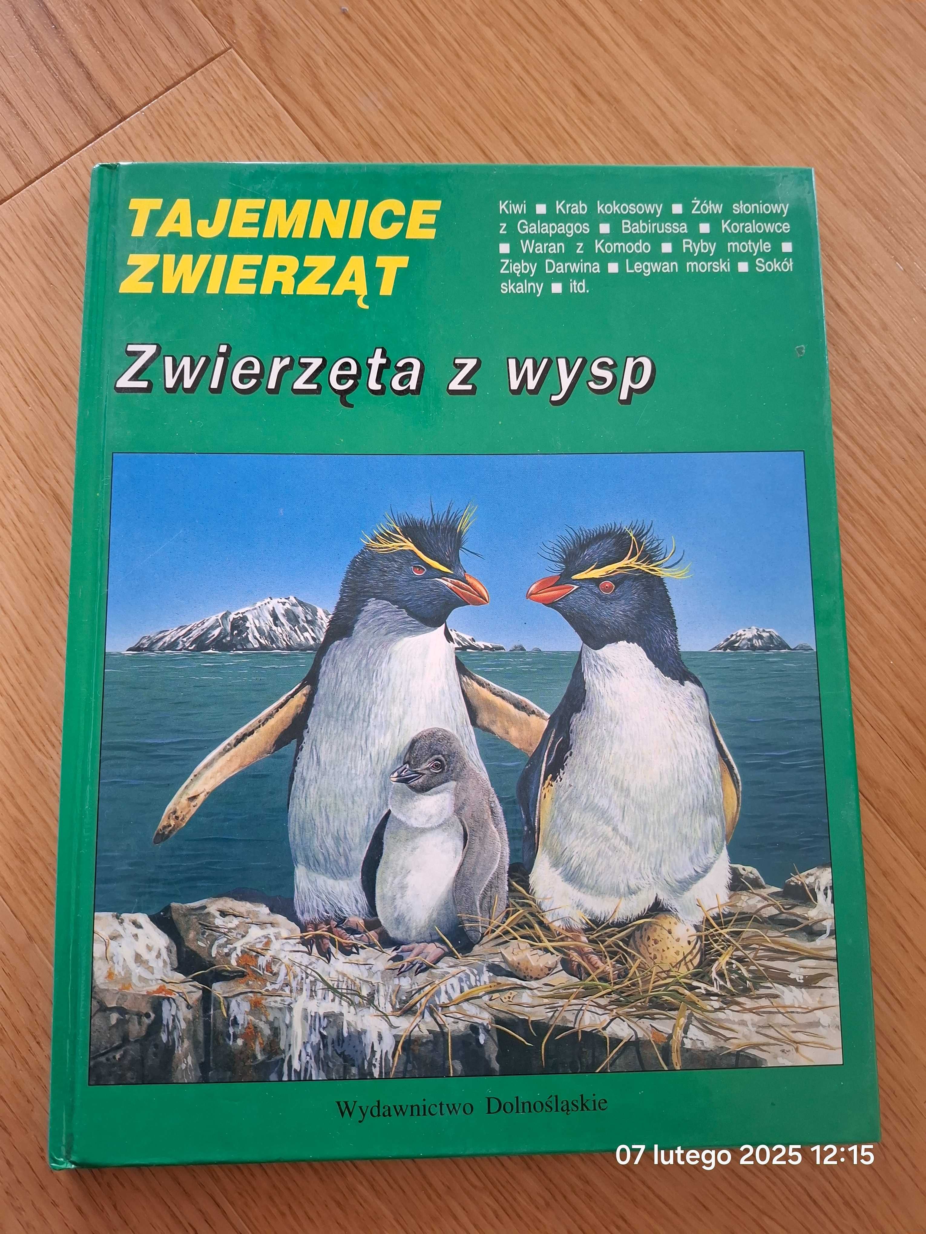 Książka Tajemnice zwierząt "Zwierzęta z wysp" Wydawnictwo Dolnośląskie