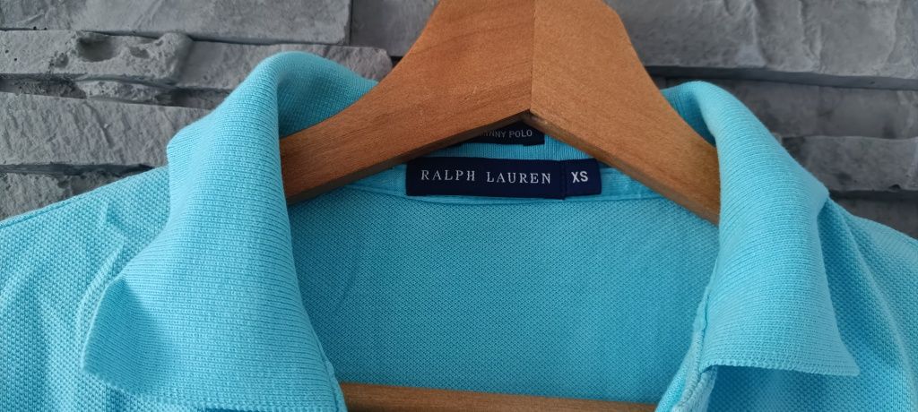 Niebieska damska koszulka polo Ralph Lauren