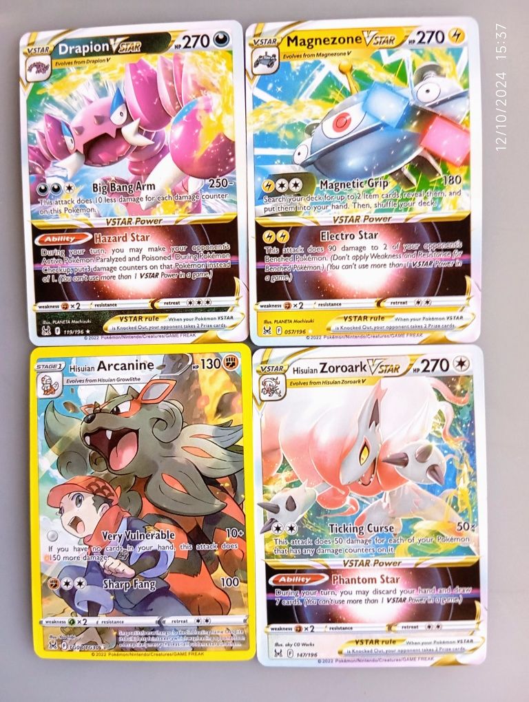 Cartas Pokémon todas 25€. Leia descrição do anúncio .