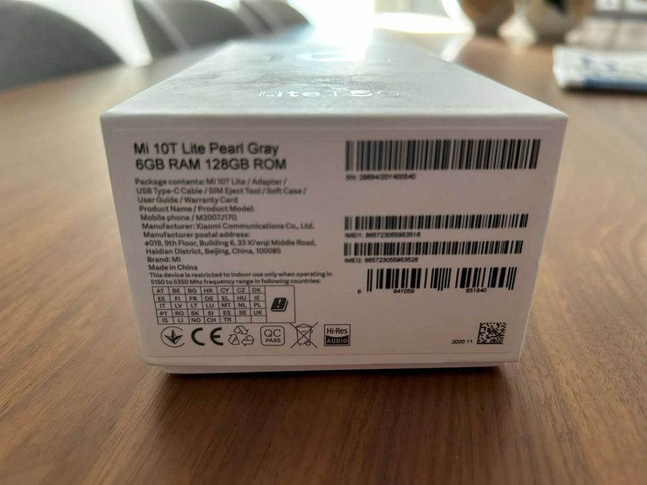 Xiaomi Mi 10T Lite 128GB Pearl Gray