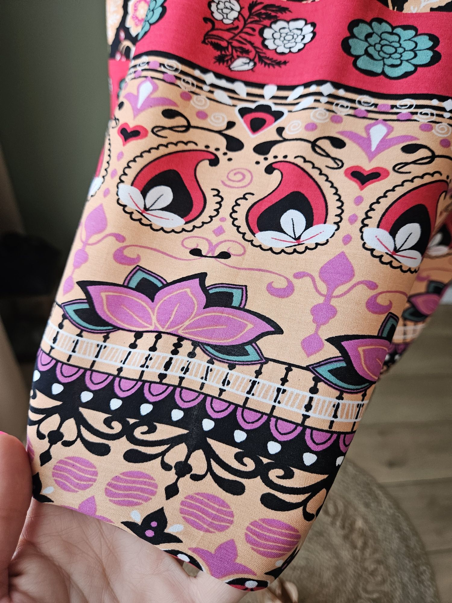 Nowa boho sukienka damska z metką – etno/hippie/orient  L kolorowa