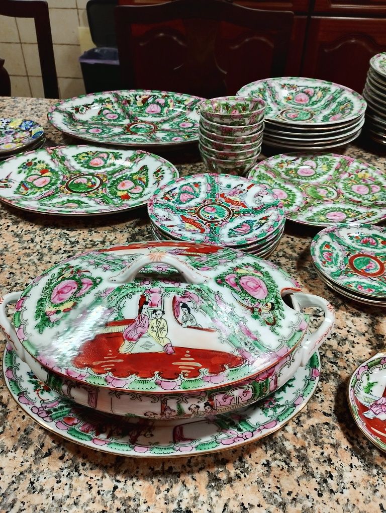 Louça porcelana Chinesa,Mandarim fabrica em Macau