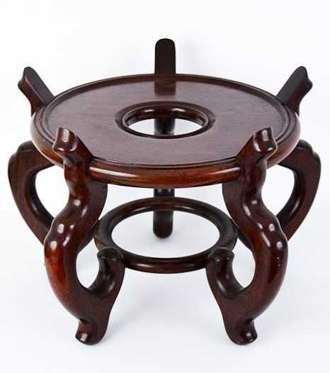 Base de redoma em madeira