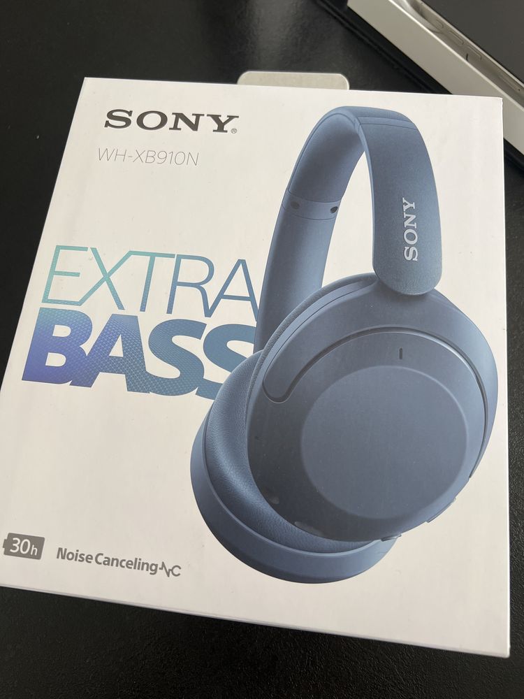 Sluchawki sony niebieskie wh xb 910n extra basa nowe!