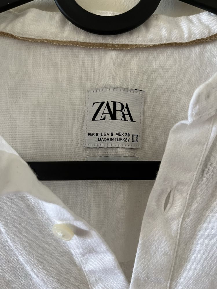 Camisa de linho branca