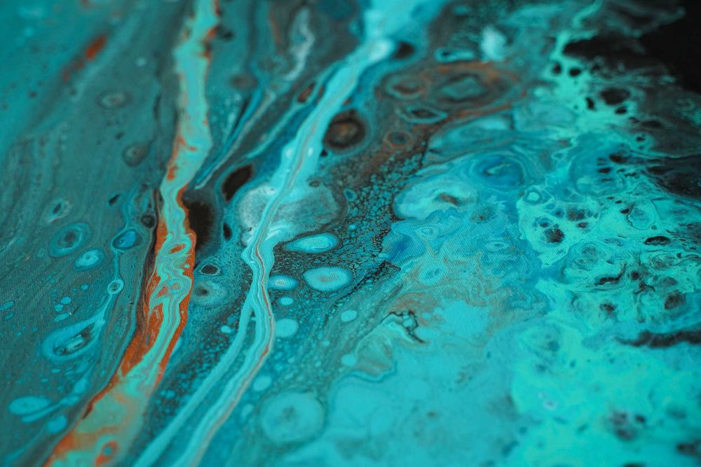 Duży abstrakcyjny obraz "Mgławica nieskończoności" 70x100 cm