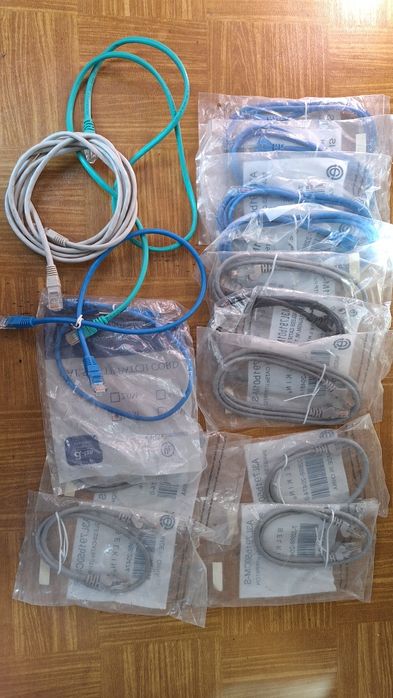 Kabel Sieciowy RJ45 15 sztuk, 2 Kable DVI D