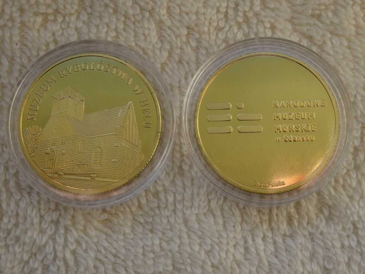 Złota Polska   HEL_Muzeum Rybołóstwa  medal moneta   NOWY w kapslu