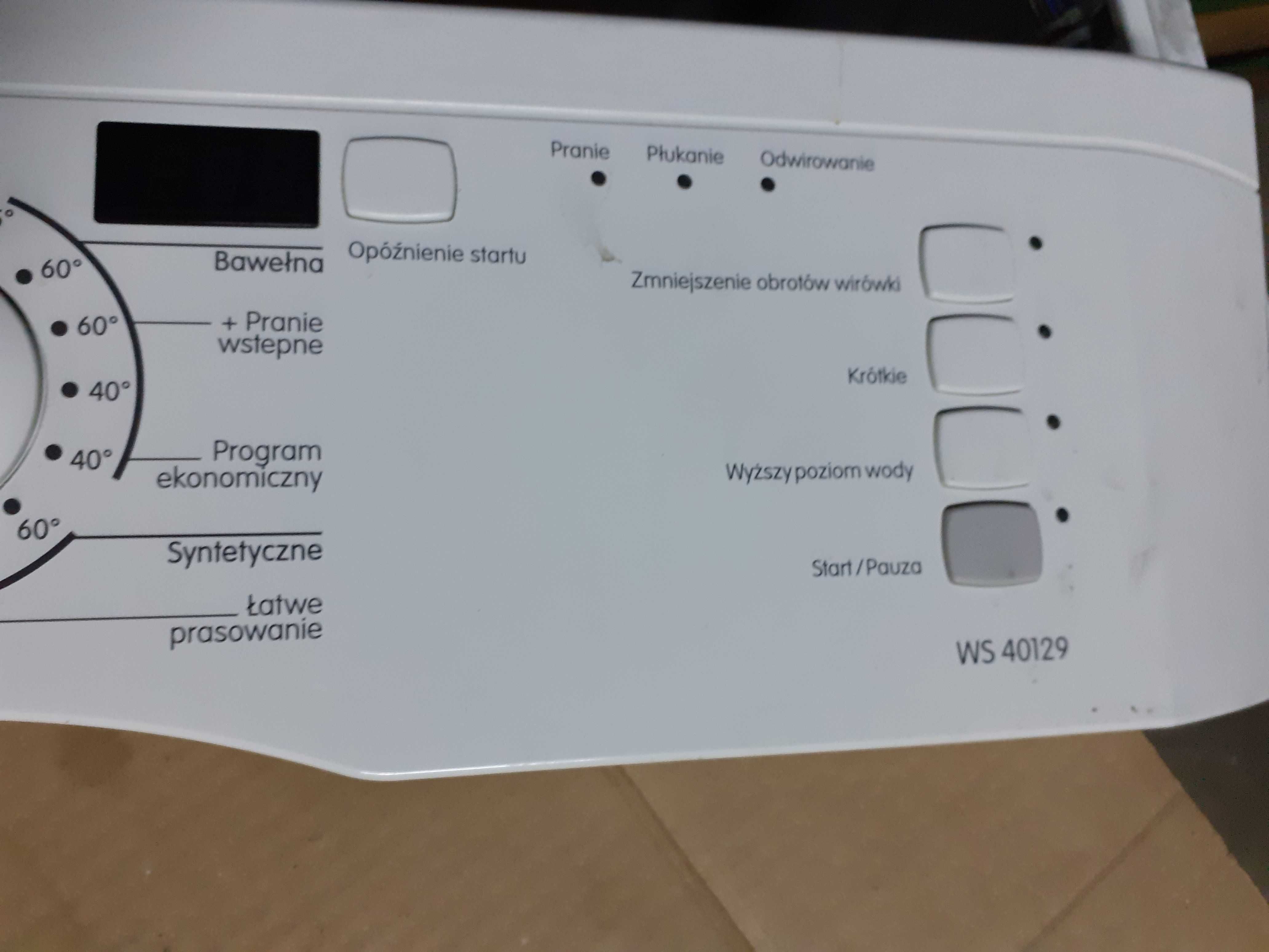 Panel i sterownik do pralki Gorenje WS40129