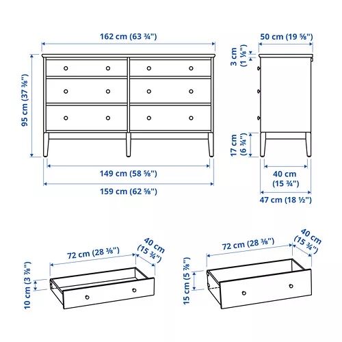 Cómoda ikea IDANÄS como nova