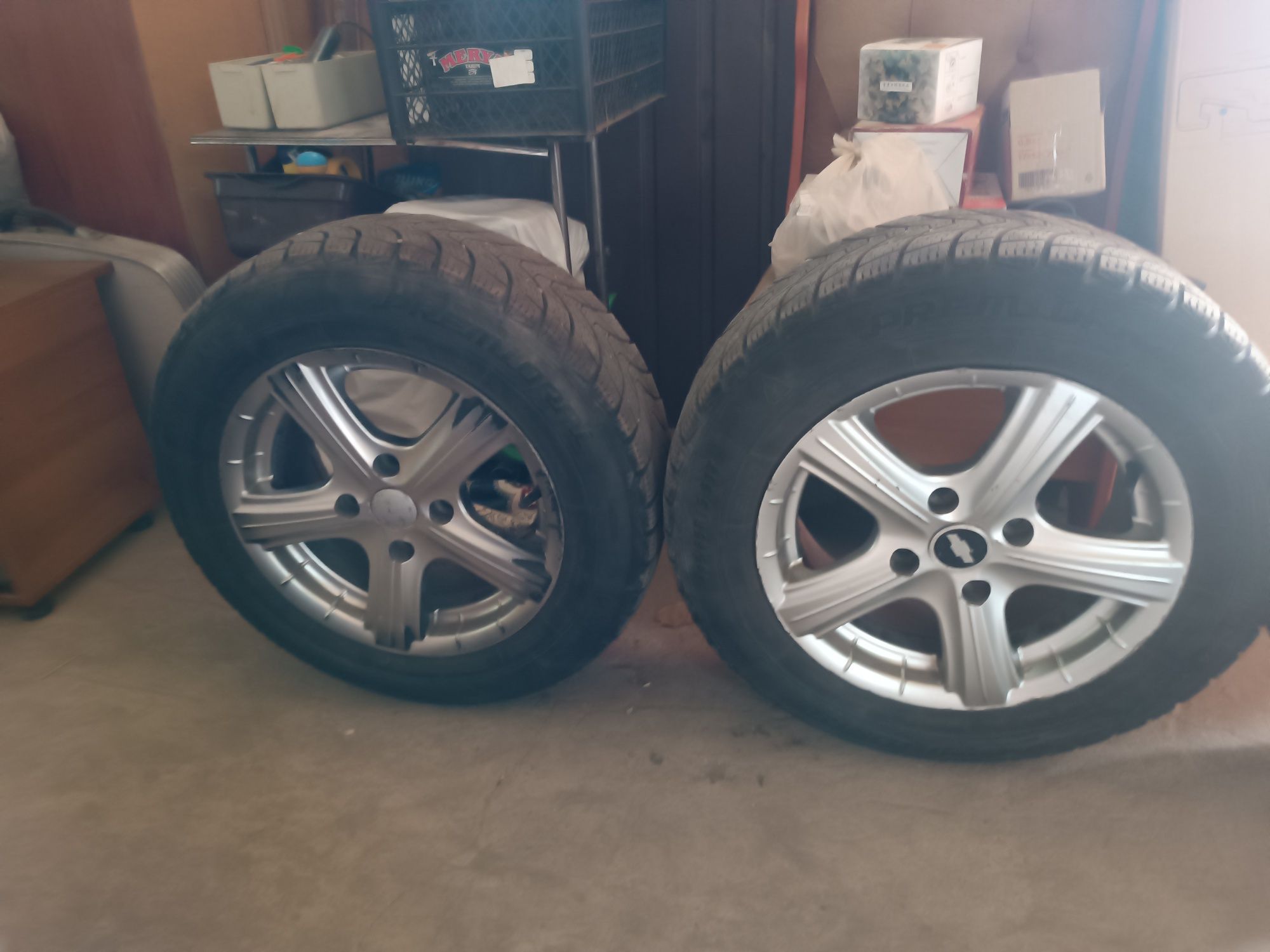Продам титановые диски r15 с зимней 195/65  резиной