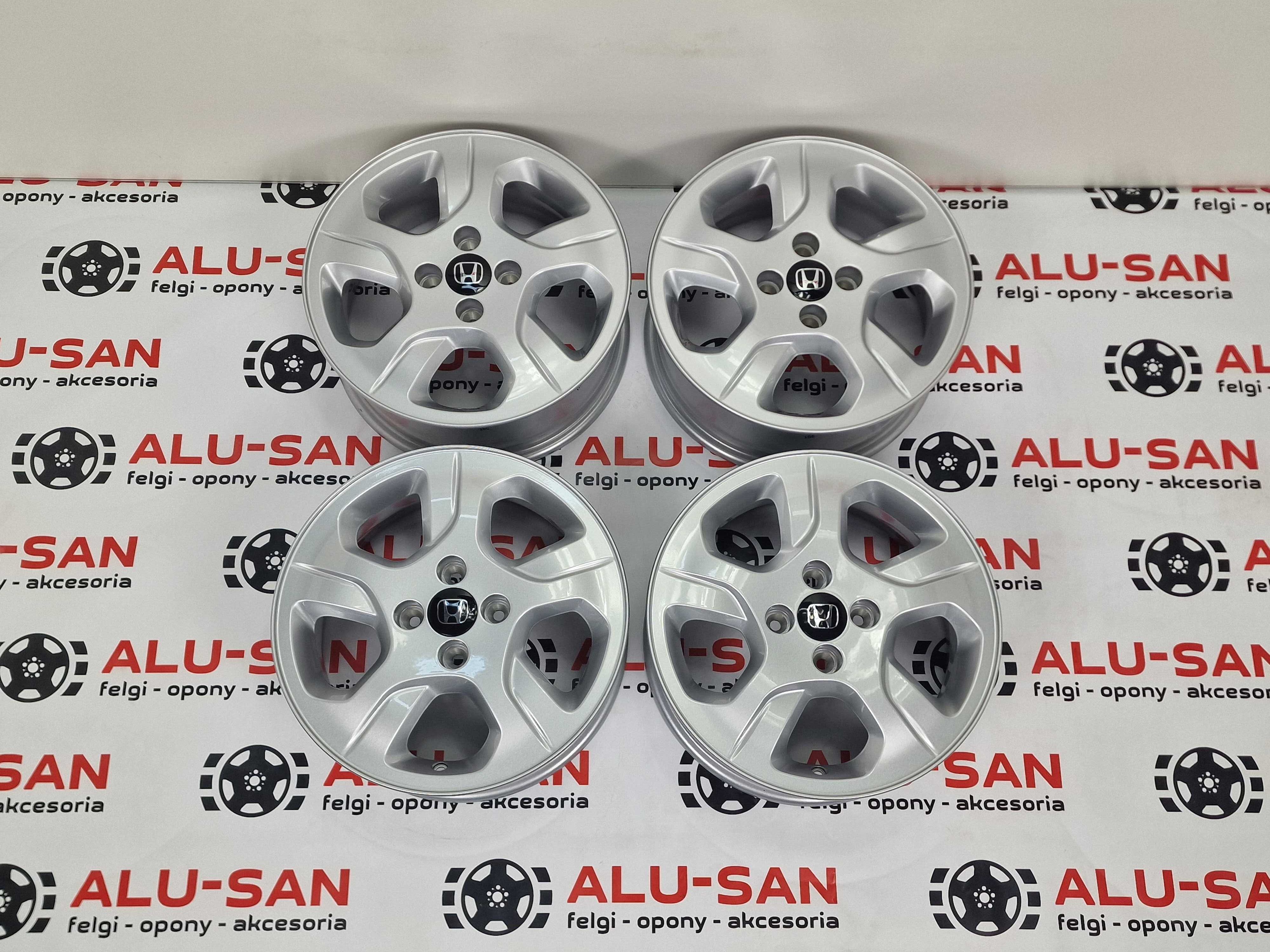 NOWE alufelgi HONDA 15" 4x100 CITY CIVIC JAZZ Srebrne