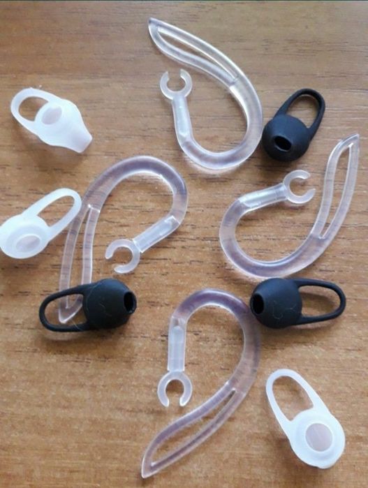 Крепление для блютуз гарнитуры. Крючки ушные. Амбушюры. Заушины.
