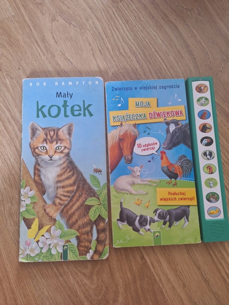 2 książeczki kartonowe, interaktywne