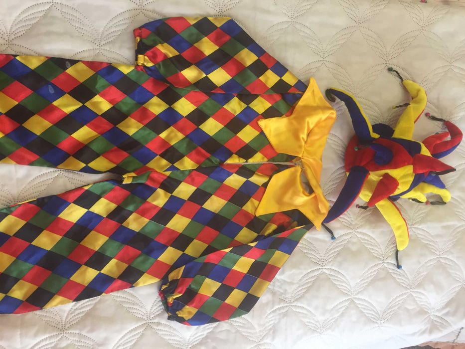 Костюм Скомороха (Блазня, Арлекіно) карнавальний на зріст 95-105см