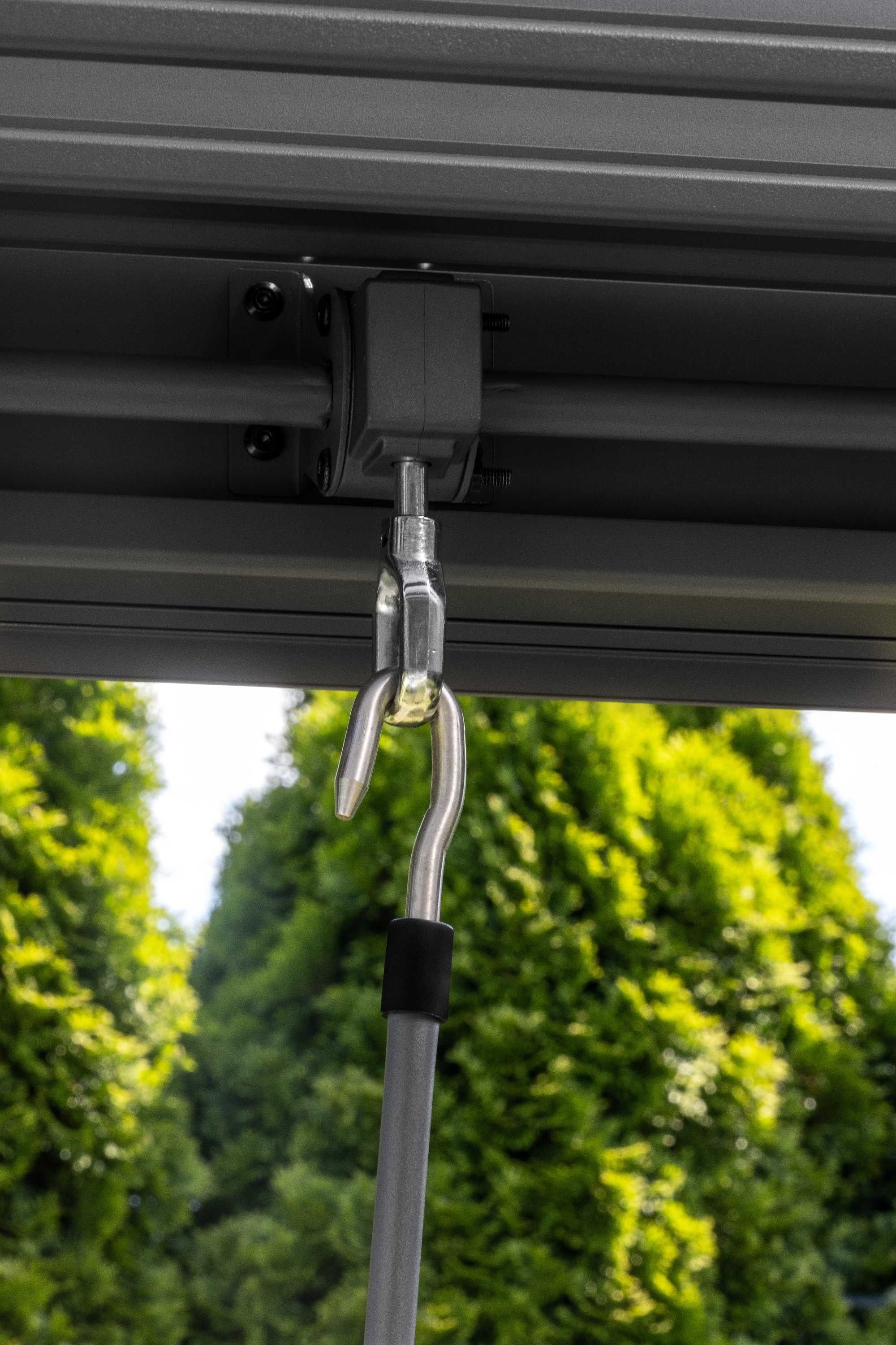 PERGOLA Ogrodowa Tarasowa aluminiowa 3x3m, panele zaciemniające