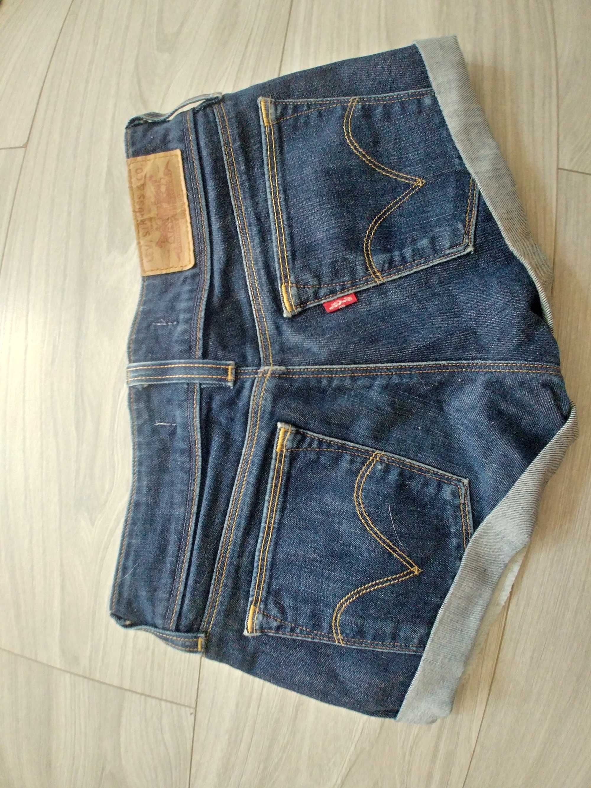 Levis 570 spodenki szorty jeans damskie XXS XS