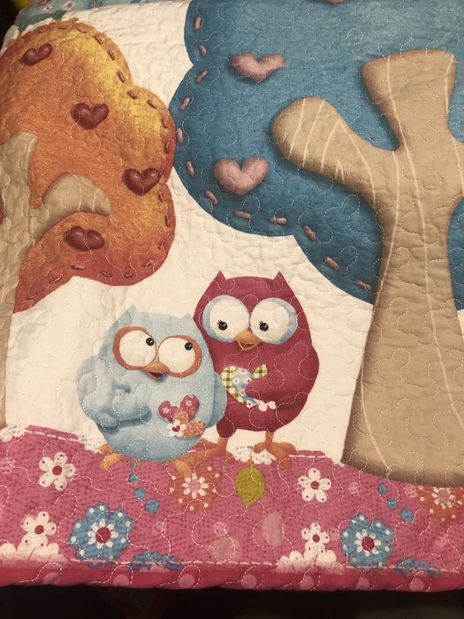 Colcha reversível para cama de corpo e meio