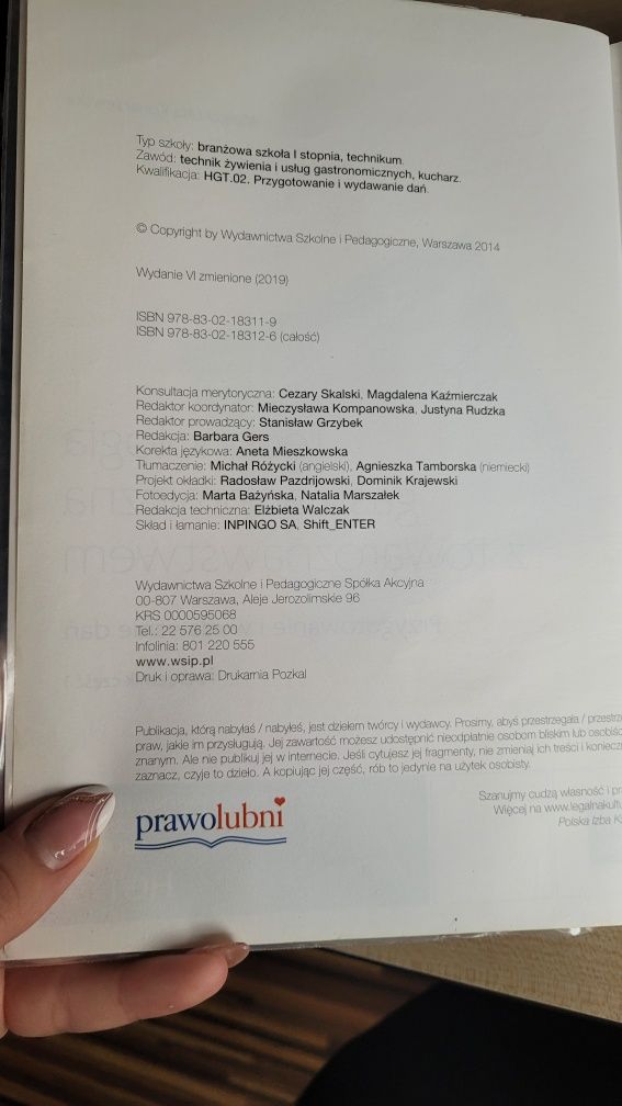 Technologia gastronomiczna z towaroznawstwem cz.1